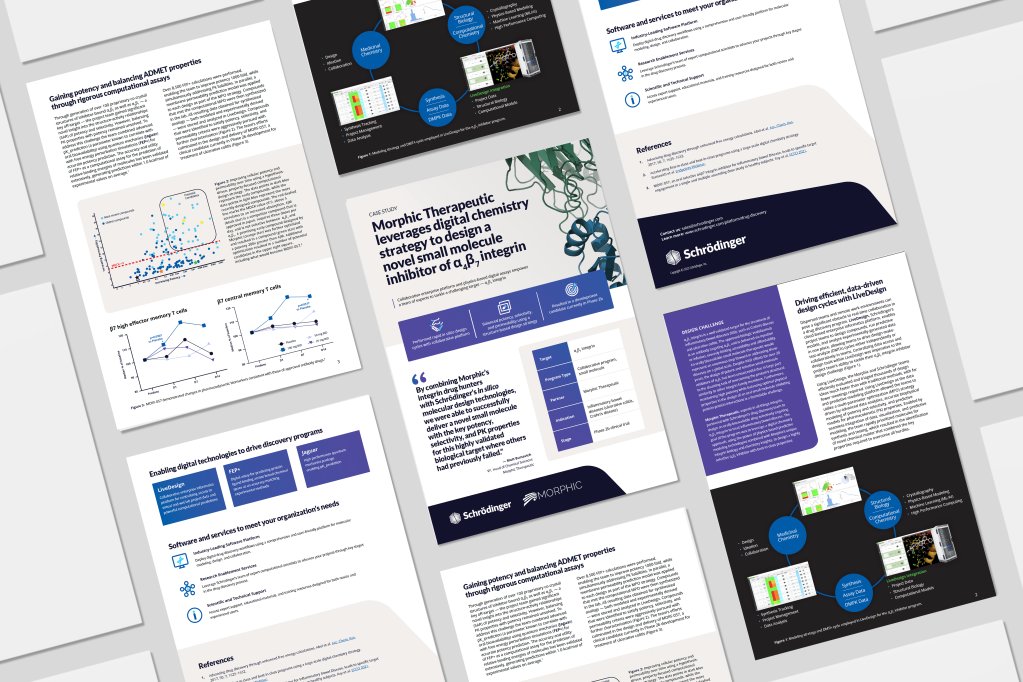 Morphic Therapeutic leverages digital chemistry strategy to design a novel small molecule inhibitor of α4β7 integrin