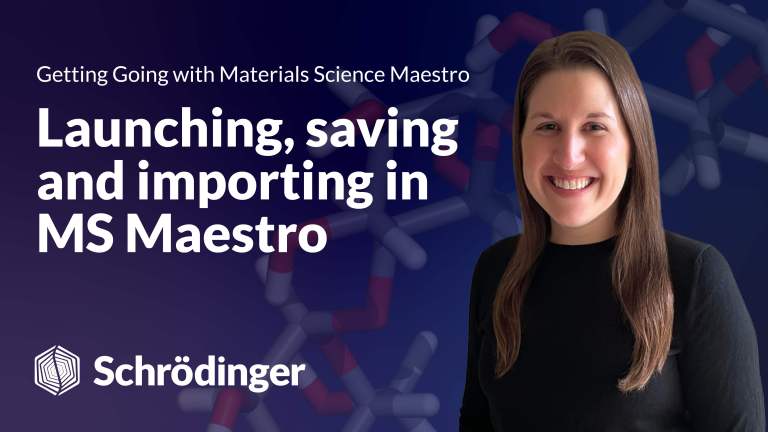 Launching, Saving and Importing in MS Maestro